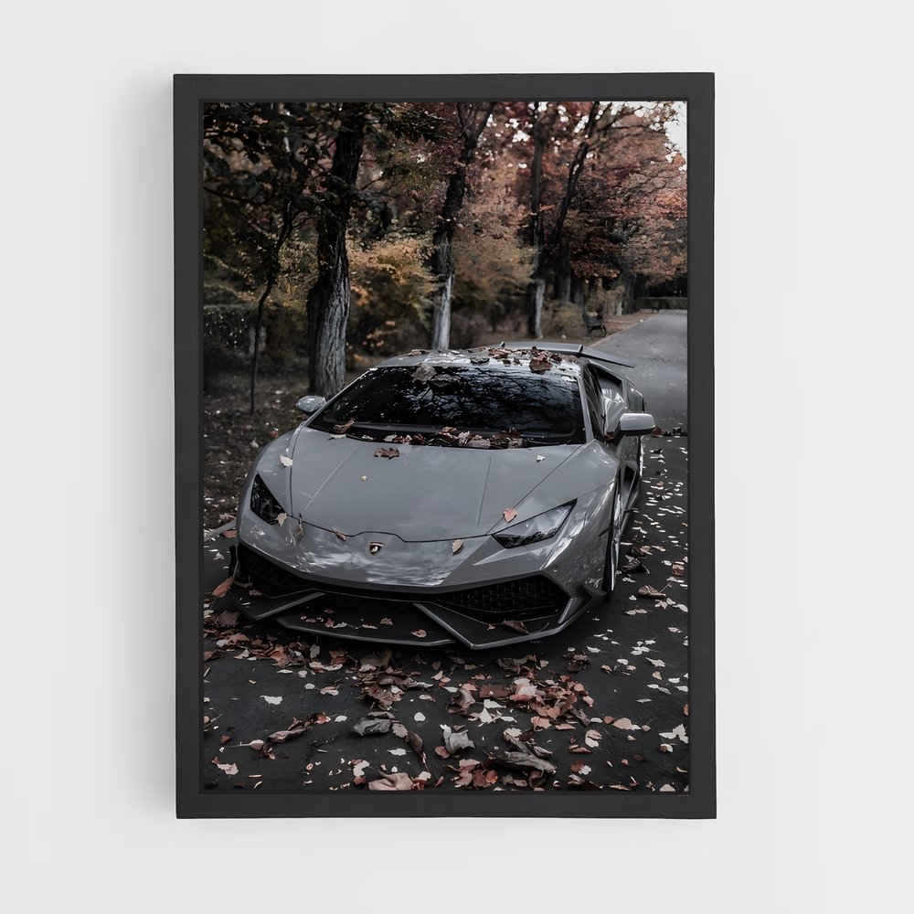 Poster Évasion Automnale – affiche Lamborghini (vue 2)